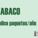 Imagen Destacada - Tabaco. Índice paquetes/año